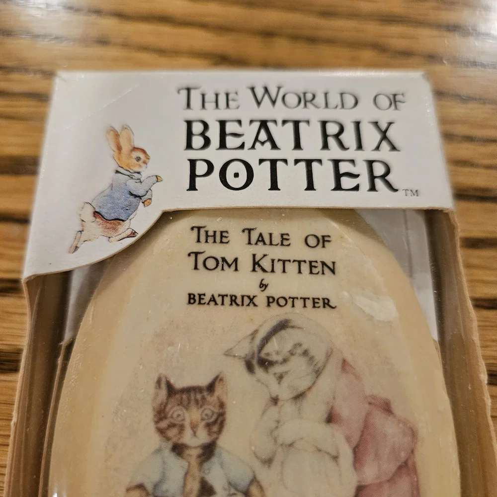 Beatrix Potter Illustrated Soap Set Collector 2 Bars Cream White